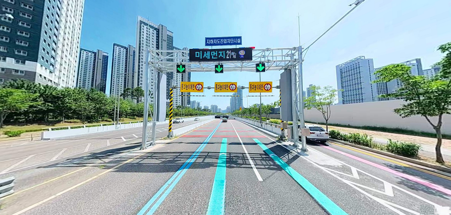 [시공사례] 인천서구 지하차도 4개소 진입차단시설 설치 사업